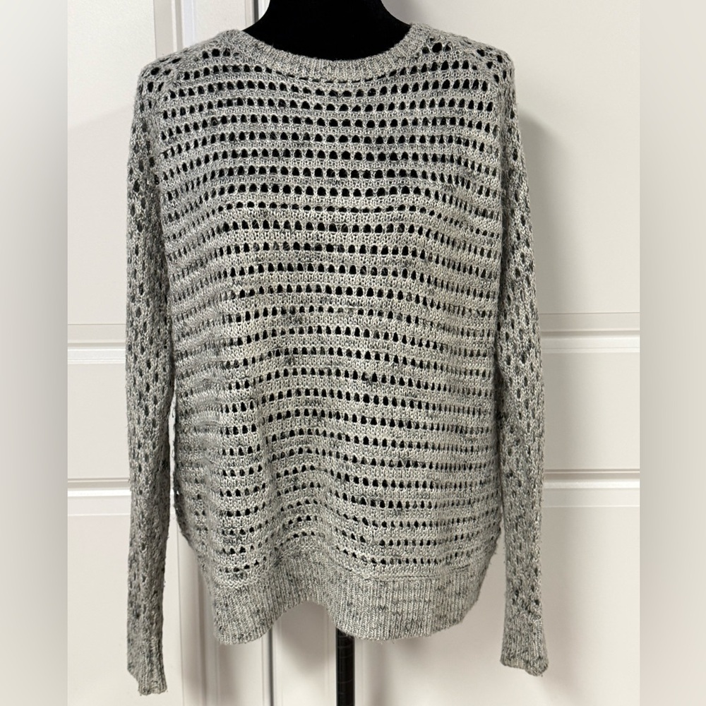 NY&C Open Knit Zip Up Back Sweater